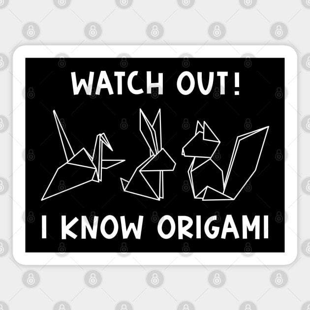 I Know Origami Magnet by CreativeJourney